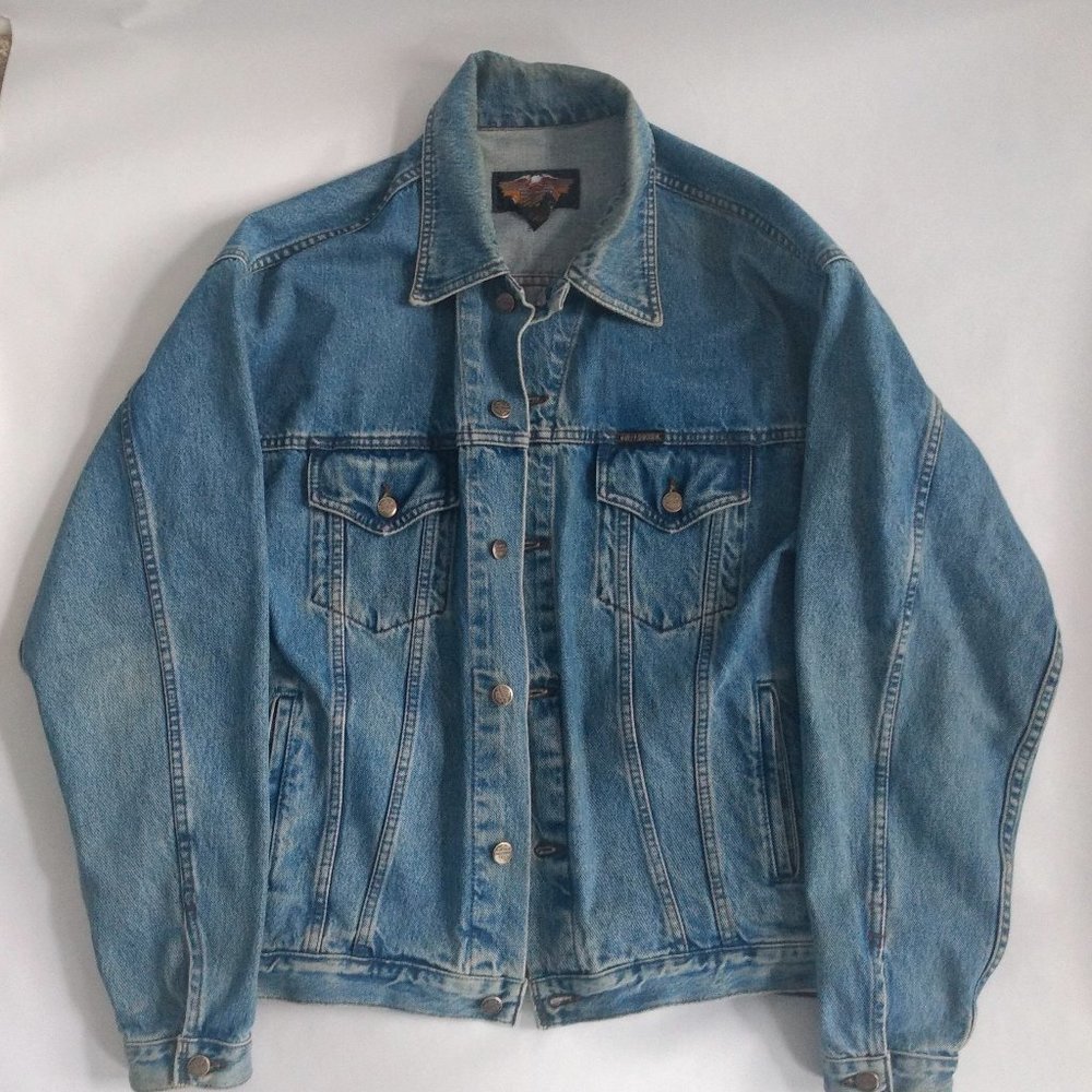 Vintage Harley Davidson Denim Jacket